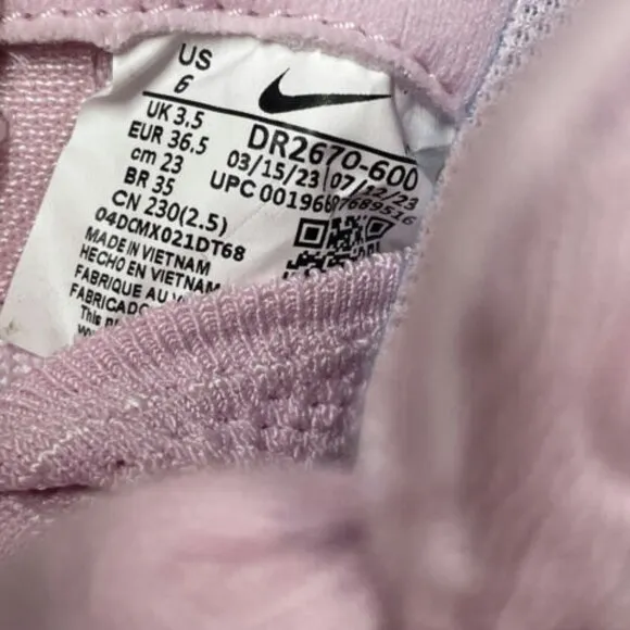 Nike ReactX Infinity Run Low Womens Running Shoes Pink DR2670-600 VNDS Sz 6