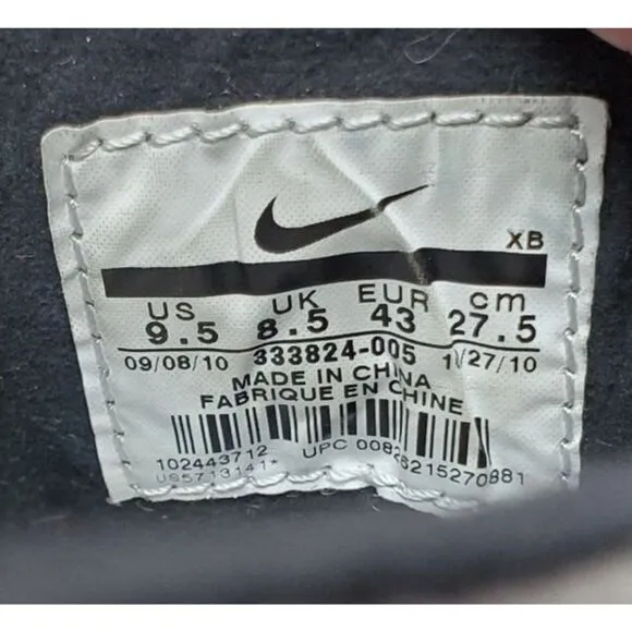 Nike SB Stefan Janoski Shoes Mens 9.5 Black Grey Suede Lace Up Low Sneakers