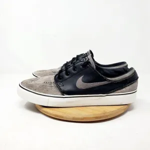 Nike SB Stefan Janoski Shoes Mens 9.5 Black Grey Suede Lace Up Low Sneakers