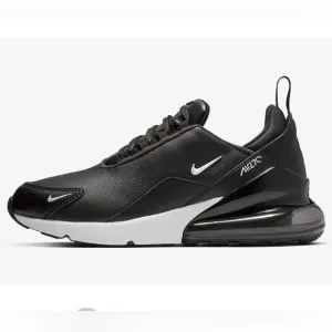 Nike Shoes Mens size 13 White Black Air Max 270 Premium Leather Sneakers
