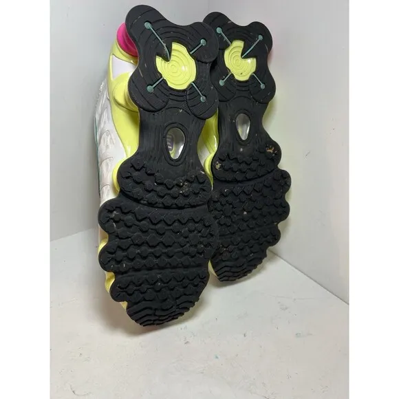 Nike Shoes Womens 10.5 Shox TL White Pink Yellow Running Sneakers AR3566-102