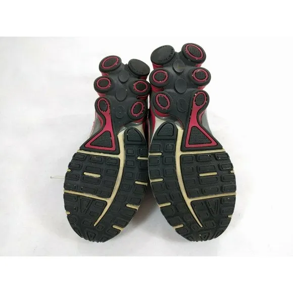 Nike Shox Running Shoes Grey/Pink Size 6Y