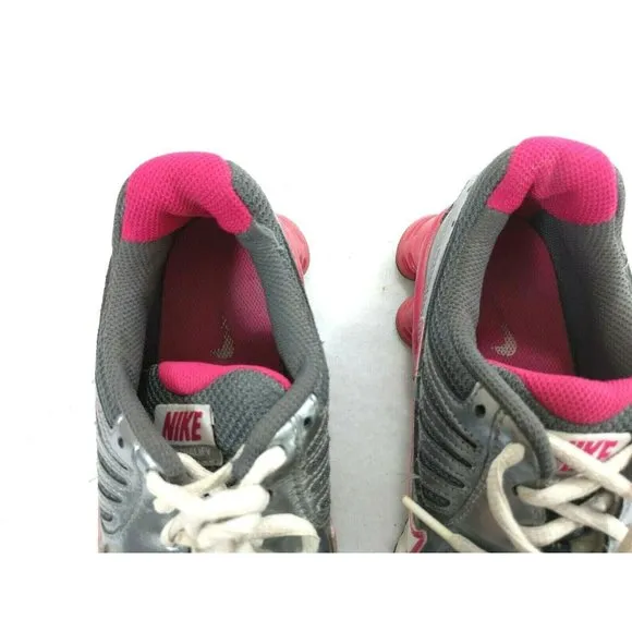 Nike Shox Running Shoes Grey/Pink Size 6Y