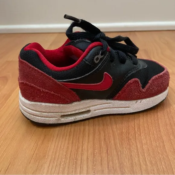 Nike Toddlers Air Max Red &amp; Black Sneakers Size 7C