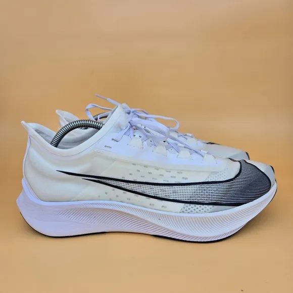 Nike Zoom Fly 3 White Black Vapor Men's Running Shoes Size 11.5