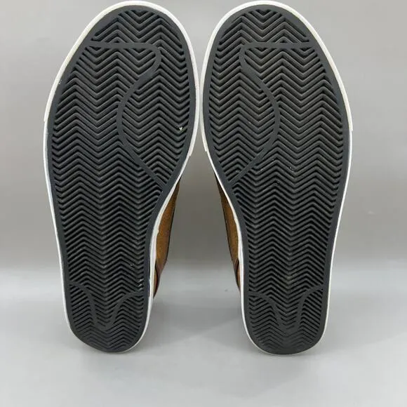 Nike Zoom SB Stefan Janoski Elite Sneakers Men's 11.5 Brown Leather Skate Shoes