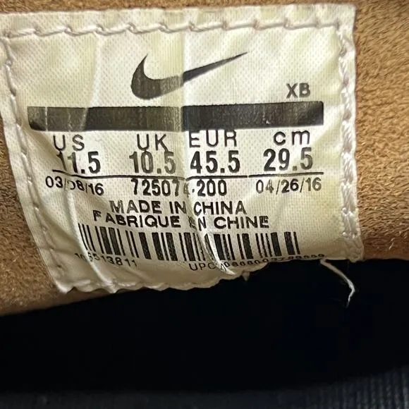 Nike Zoom SB Stefan Janoski Elite Sneakers Men's 11.5 Brown Leather Skate Shoes
