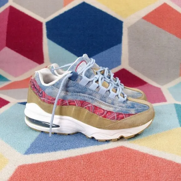 Nike Air Max 95 GS Wild West Edition Sneakers BV6375-200 Youth Size 5.5 US