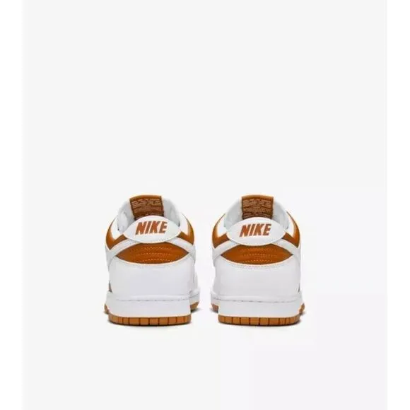Nike Dunk Low FQ6965-700 Sneaker Unisex White Dark Curry Leather Shoes PRO137