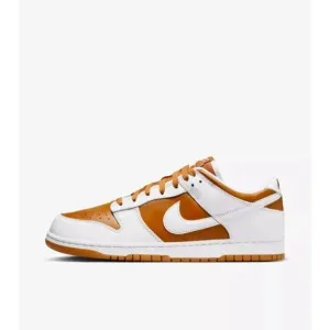 Nike Dunk Low FQ6965-700 Sneaker Unisex White Dark Curry Leather Shoes PRO137