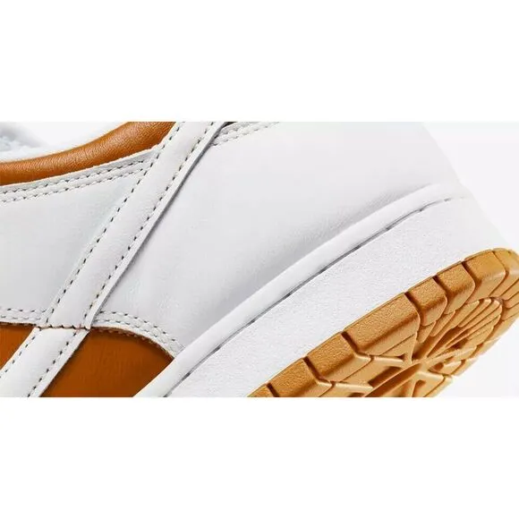 Nike Dunk Low FQ6965-700 Sneaker Unisex White Dark Curry Leather Shoes PRO137
