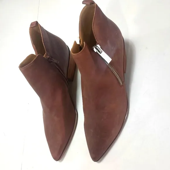 NINE WEST, Brown Leather Ankle Boots 11M NWNT