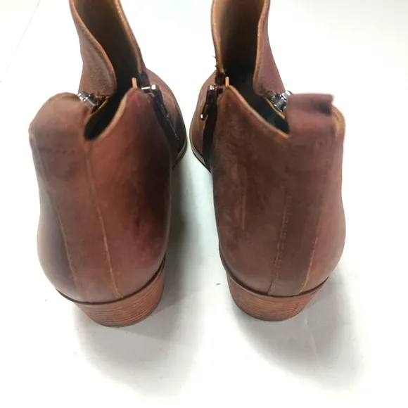 NINE WEST, Brown Leather Ankle Boots 11M NWNT