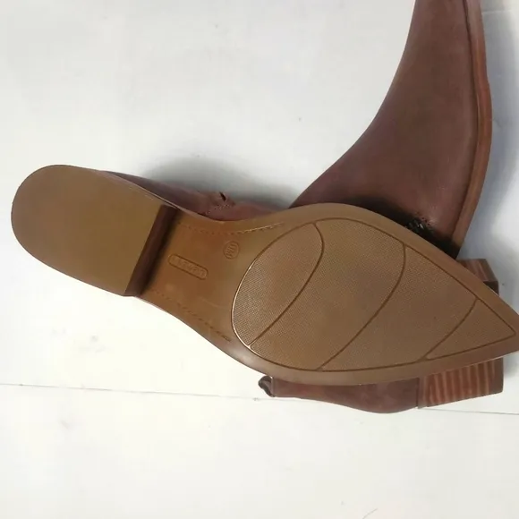 NINE WEST, Brown Leather Ankle Boots 11M NWNT