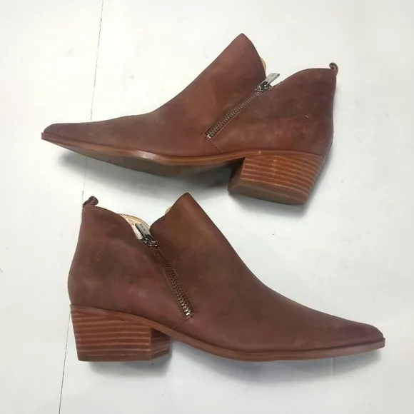 NINE WEST, Brown Leather Ankle Boots 11M NWNT