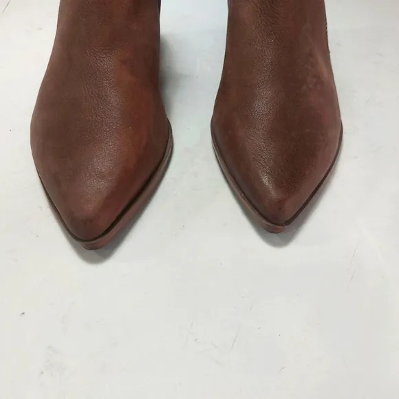 NINE WEST, Brown Leather Ankle Boots 11M NWNT
