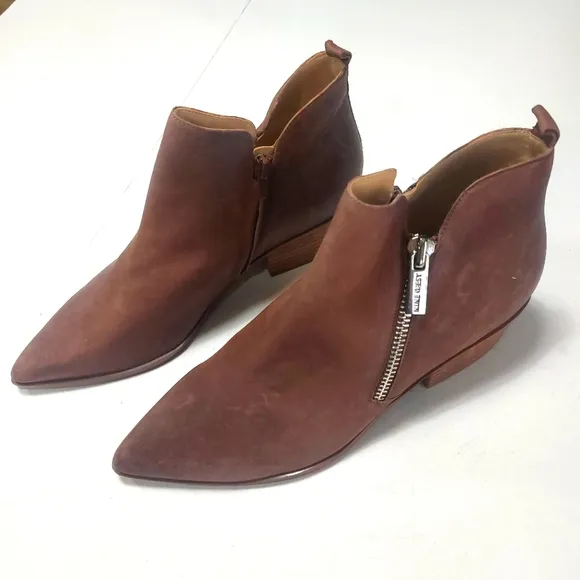NINE WEST, Brown Leather Ankle Boots 11M NWNT