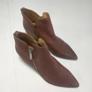 NINE WEST, Brown Leather Ankle Boots 11M NWNT