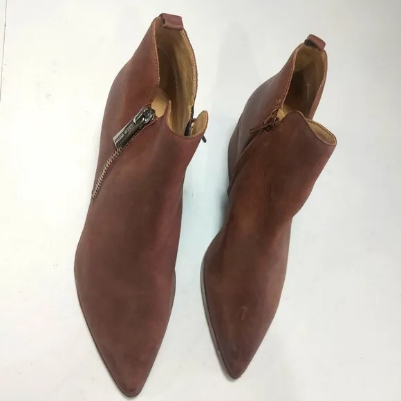NINE WEST, Brown Leather Ankle Boots 11M NWNT