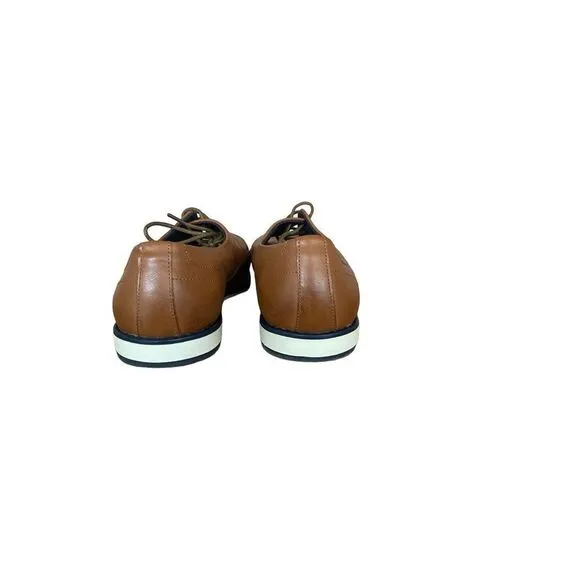 Nine West Men's Brown Lace Up Almond Toe Mathias Oxford Dress Shoes Size 11M