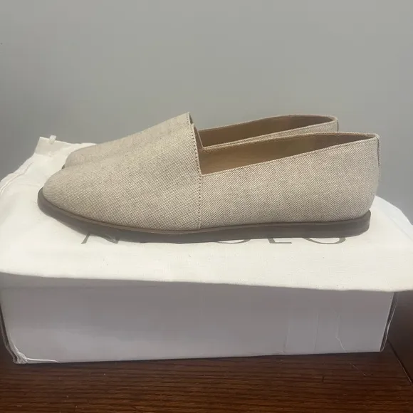 Nisolo Nora Slip On tweed fabric shoes NEW 7