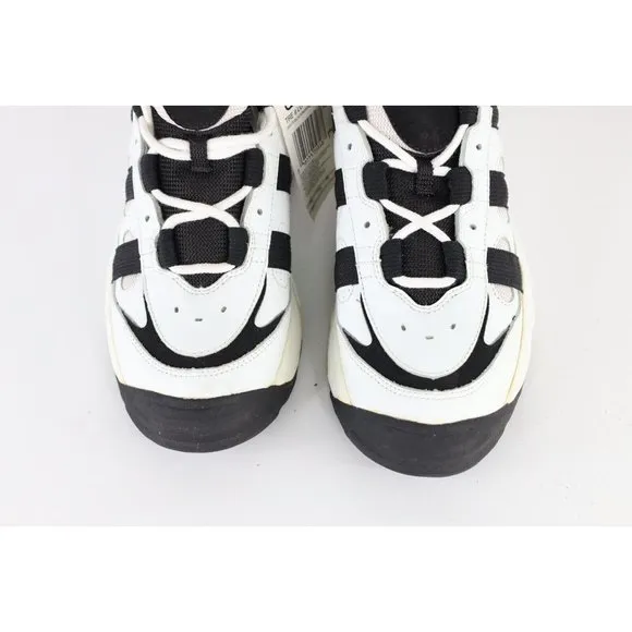NOS Vintage 90s Adidas Mens 13 Spell Out 3 Stripes Leather Dad Shoes Sneakers