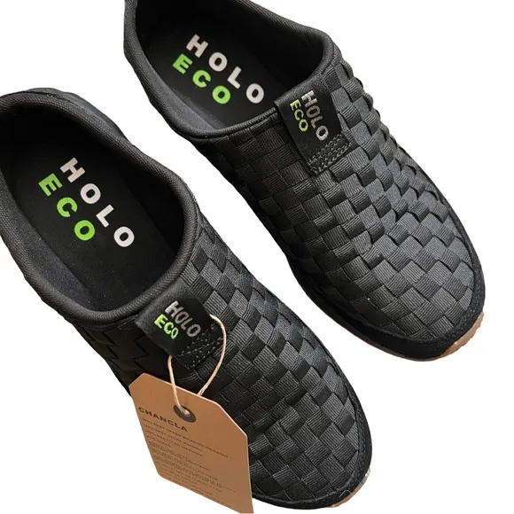 NWOB $75 HOLO FootwearWomen's Chancla Woven Slip-On Sneaker Mules