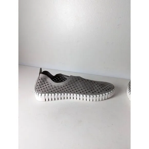 NWOB ILSE JACOBSEN Tulip 140 Perforated Slip On Shoes Size 38