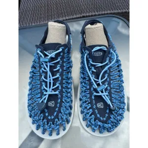 NWOB Keen Mens Sandals Uneek Canvas Casual Lace-Up Slingback Textile Synthetic 9