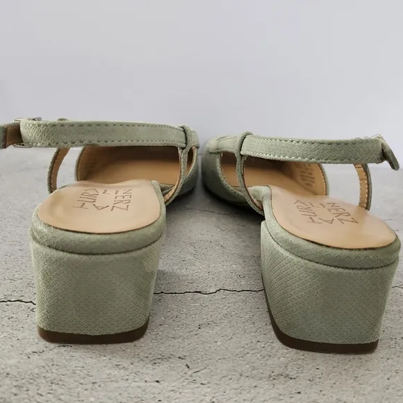 NWOT Naturalizer Harper Women's Sage Slingback 2&quot; Block Heel Size 6.5 Med