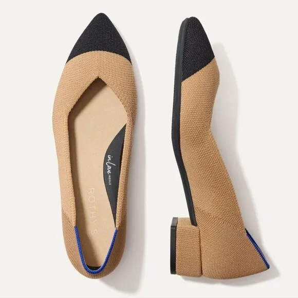 NWOT Rothys | The High Point In Love Insole Wren Captoe Heels Shoes, Womens 10.5