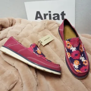 NWT Child's Ariat pink LEATHER shoes sz 5.5