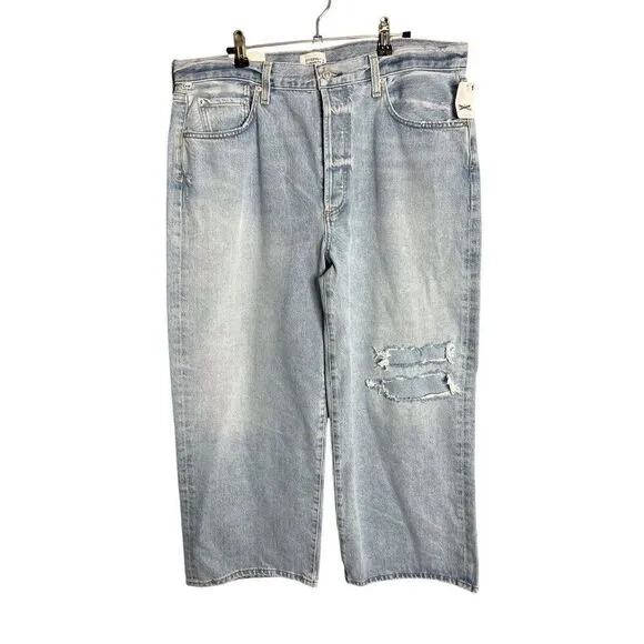 NWT Citizens of Humanity Pina Low-Rise Baggy Crop Jeans Size 32 in Cascade