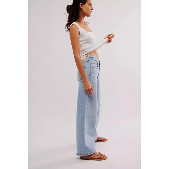 NWT Citizens of Humanity Pina Low-Rise Baggy Crop Jeans Size 32 in Cascade