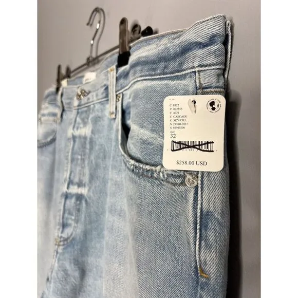 NWT Citizens of Humanity Pina Low-Rise Baggy Crop Jeans Size 32 in Cascade