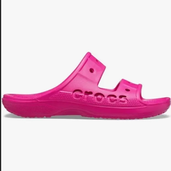 NWT Crocs Unisex-Adult Baya Slide Sandal Hot Pink Sz Mens 13