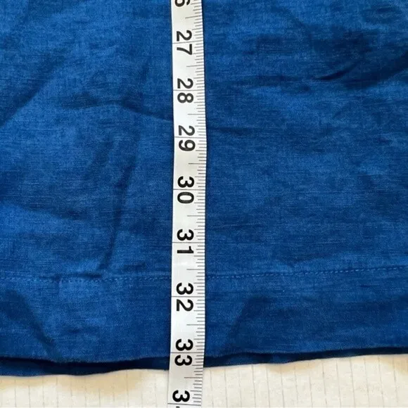 NWT Everlane 100% Linen Workwear Blue Button Down Short Dress SZ XS