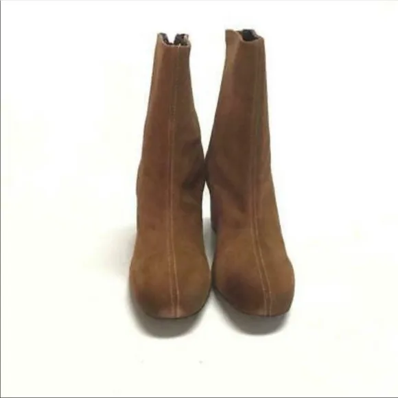 NWT Free People Cecile Suede Ankle Boots Brown