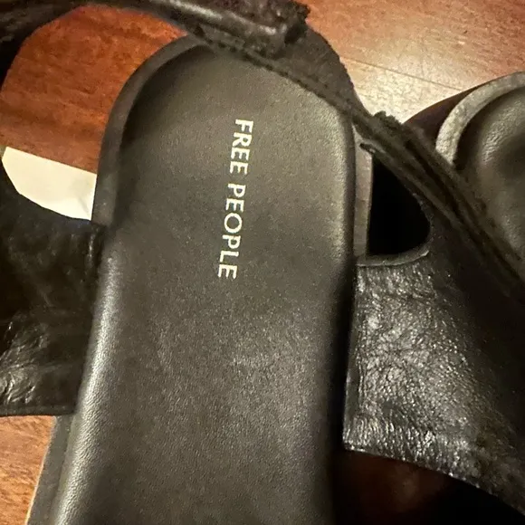 NWT Free People Women's Black Sandals