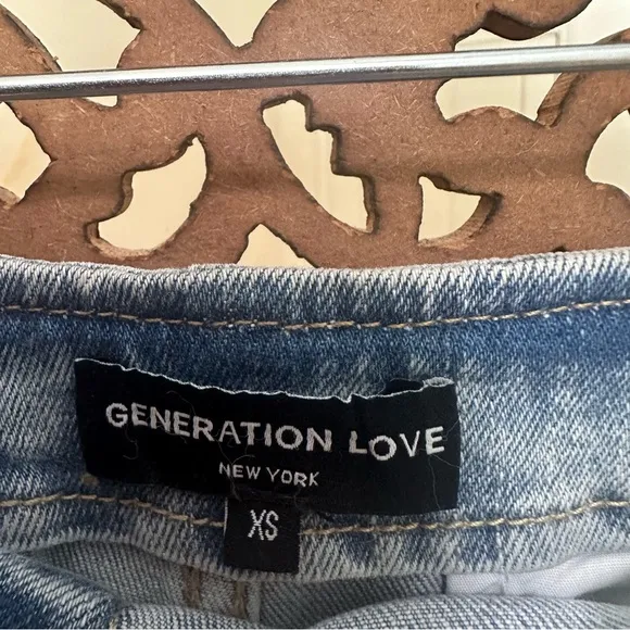NWT‎ Generation Love Melina Denim Shorts reg $215 size XS