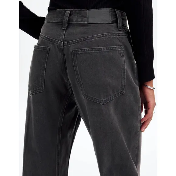 NWT Madewell Petite Darted Barrel-Leg Jeans 25P Olenda Wash Rigid Cotton Denim