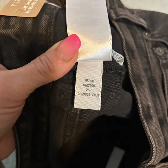 NWT Madewell Petite Darted Barrel-Leg Jeans 25P Olenda Wash Rigid Cotton Denim