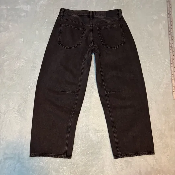 NWT Madewell Petite Darted Barrel-Leg Jeans 25P Olenda Wash Rigid Cotton Denim