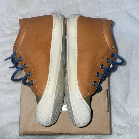 NWT NATURINO COCOON Nappa Leather First Step Shoes in Brown-Grey