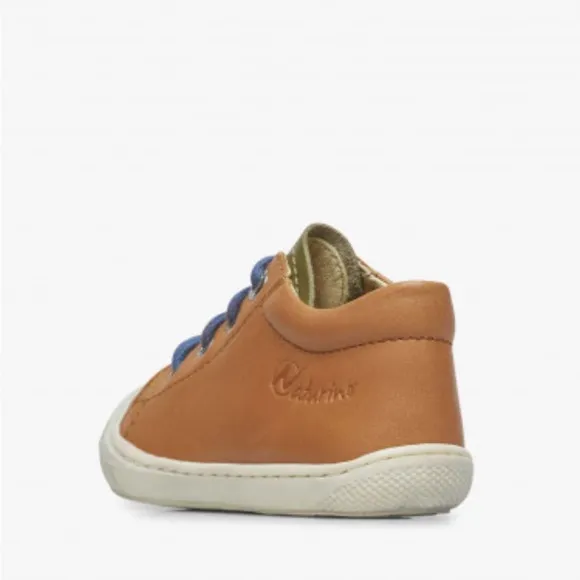 NWT NATURINO COCOON Nappa Leather First Step Shoes in Brown-Grey