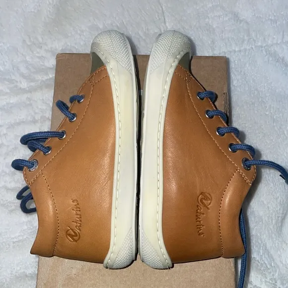 NWT NATURINO COCOON Nappa Leather First Step Shoes in Brown-Grey