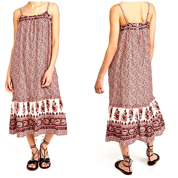 NWT Xirena Dakota Henna Dress Multicolored Sleeveless Pockets SZ Small