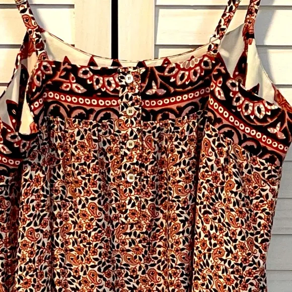 NWT Xirena Dakota Henna Dress Multicolored Sleeveless Pockets SZ Small