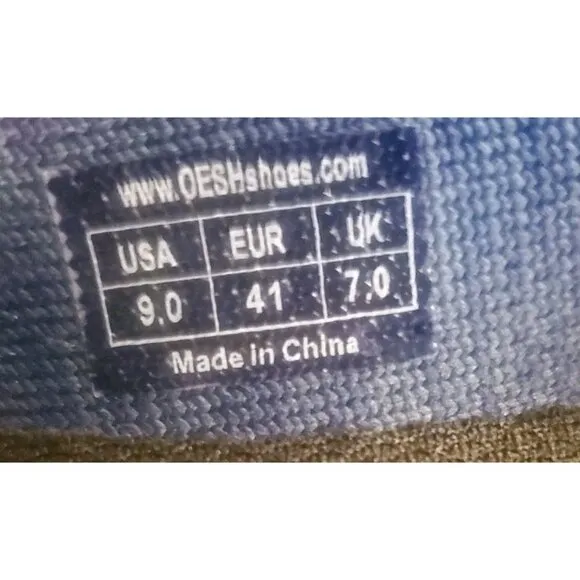 Oesh Dream Ballet Flats Womens Size 9 Navy