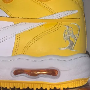 Off-White Silver and Gold Sneakers